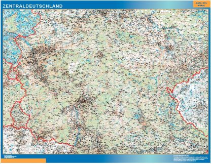 Mapa Alemania central