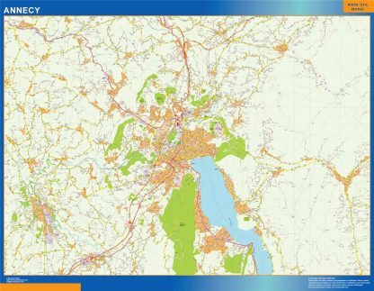 Mapa Annecy en Francia