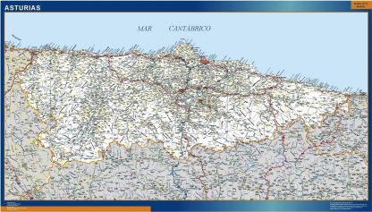 Mapa Asturias carreteras