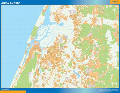 Mapa Aveiro área urbana 2