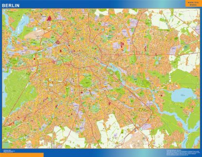 Mapa Berlin en Alemania