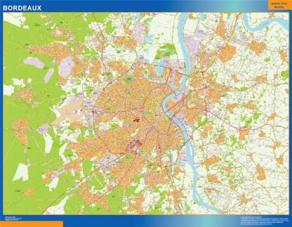 Mapa Bordeaux en Francia