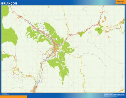 Mapa Briancon en Francia