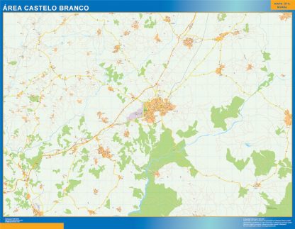 Mapa Castelo Branco área urbana 2