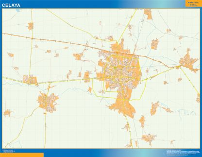 Mapa Celaya en Mexico