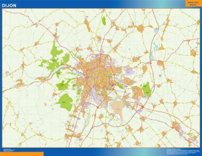 Mapa Dijon en Francia