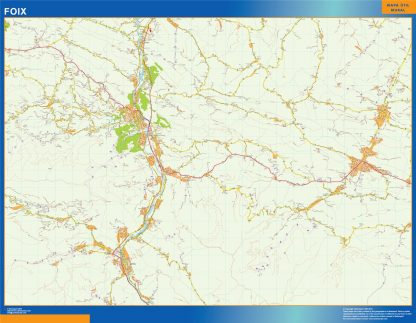 Mapa Foix en Francia