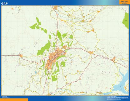 Mapa Gap en Francia