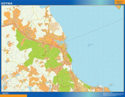 Mapa Gdynia Polonia