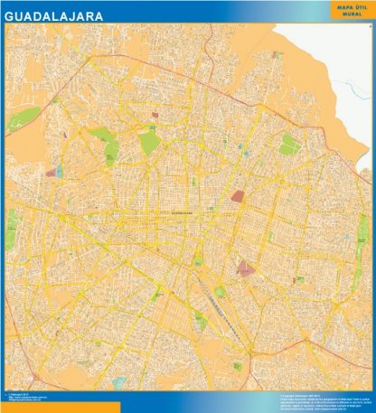 Mapa Guadalajara Centro en Mexico