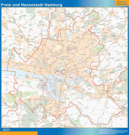 Mapa Hamburgo