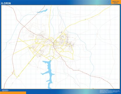 Mapa Ilorin en Nigeria