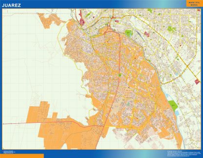 Mapa Juarez en Mexico