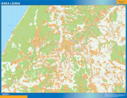 Mapa Leiria área urbana 2