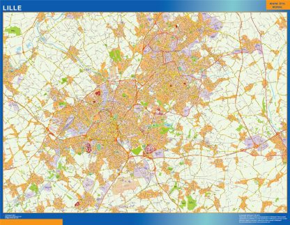 Mapa Lille en Francia