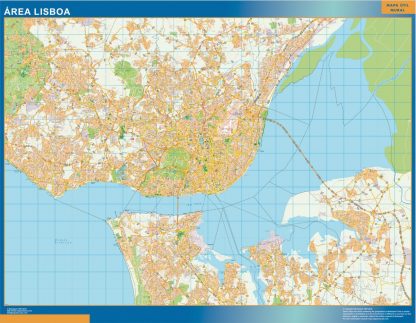 Mapa Lisboa área urbana 2