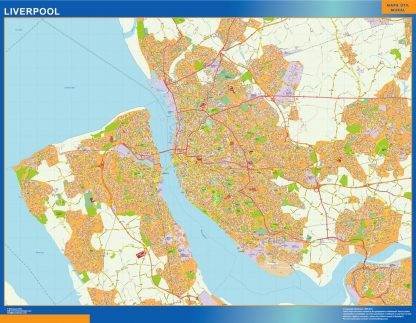 Mapa Liverpool