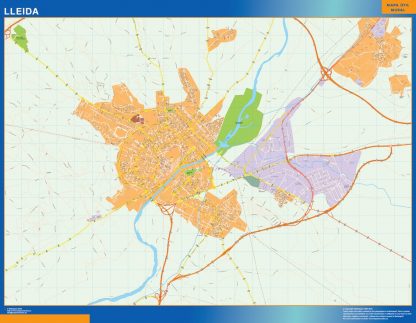 Mapa Lleida callejero