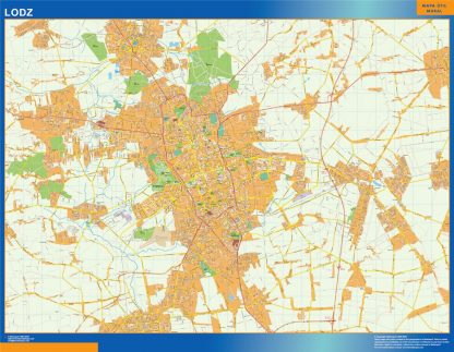 Mapa Lodz Polonia