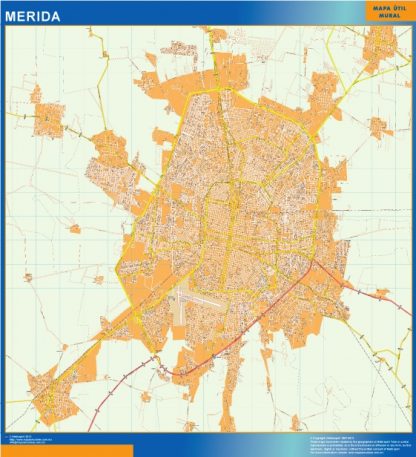 Mapa Merida Centro en Mexico