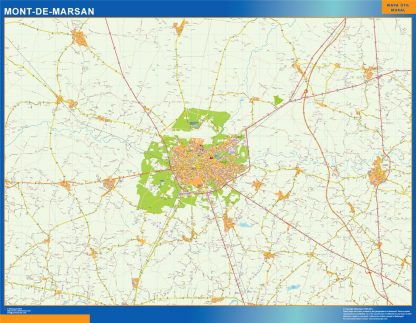 Mapa Mont De Marsan en Francia