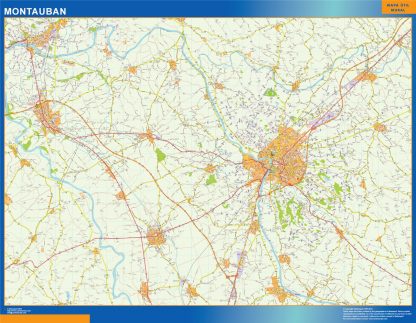 Mapa Montauban en Francia