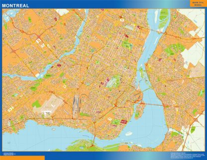 Mapa Montreal en Canada