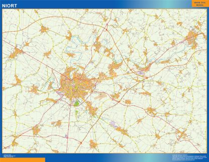 Mapa Niort en Francia