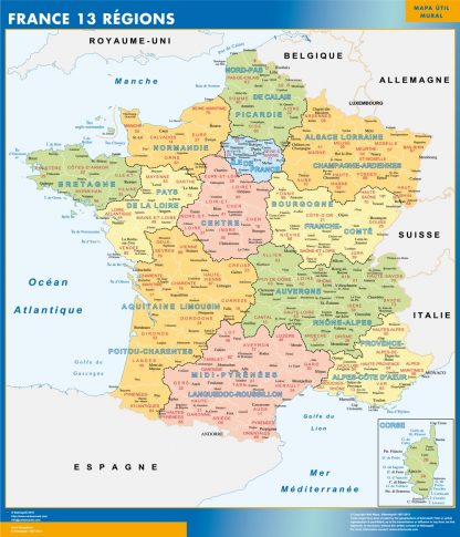 Mapa Nuevas Regiones Francia