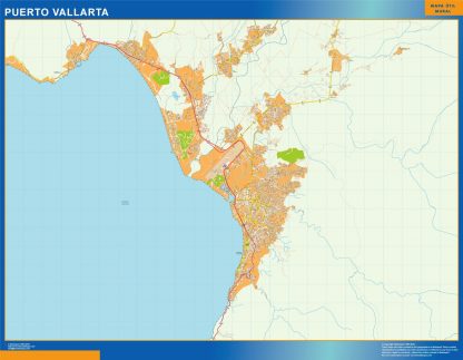 Mapa Puerto Vallarta en Mexico