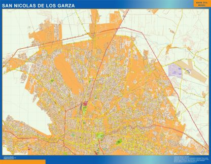 Mapa San Nicolas De Los Garza en Mexico