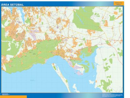 Mapa Setubal área urbana