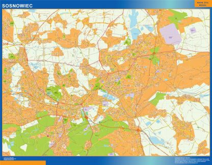 Mapa Sosnowiec Polonia