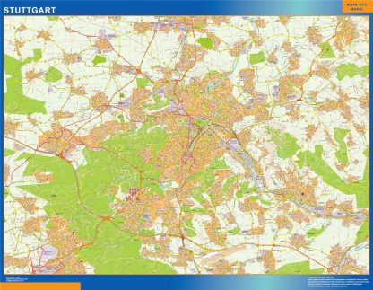 Mapa Stuttgart en Alemania