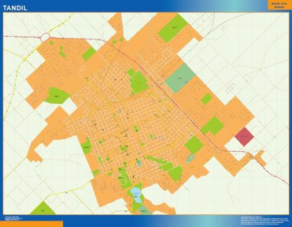 Mapa Tandil en Argentina