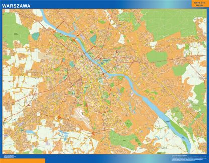 Mapa Varsovia Polonia