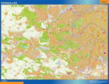 Mapa Versailles en Francia