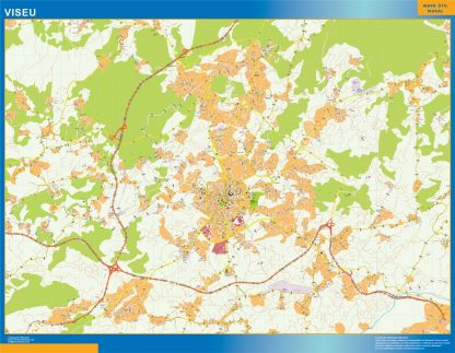 Mapa Viseu en Portugal