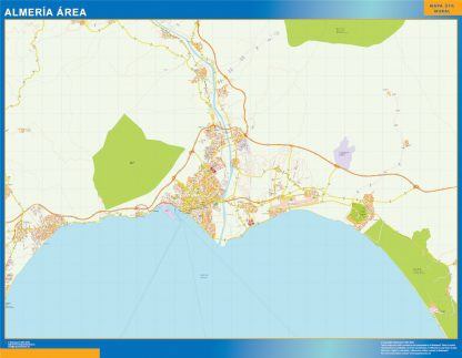 Mapa carreteras Almeria Area