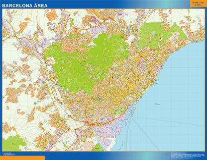 Mapa carreteras Barcelona Area