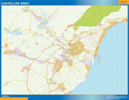 Mapa carreteras Castellon Area