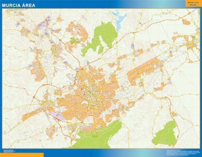 Mapa carreteras Murcia Area