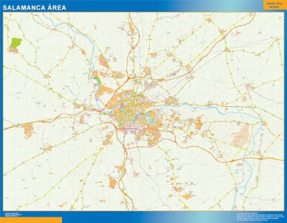 Mapa carreteras Salamanca Area