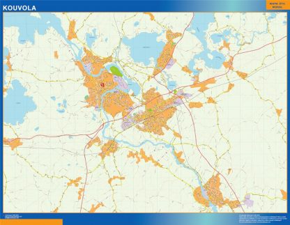 Mapa de Kouvola en Finlandia