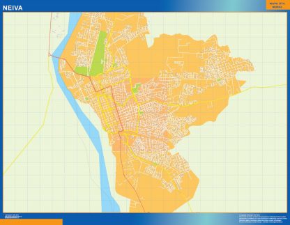 Mapa de Neiva en Colombia