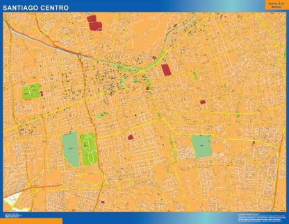 Mapa de Santiago de Chile en Chile