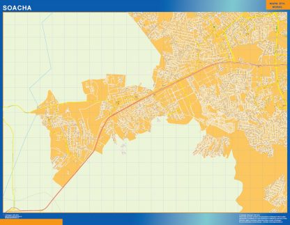 Mapa de Soacha en Colombia