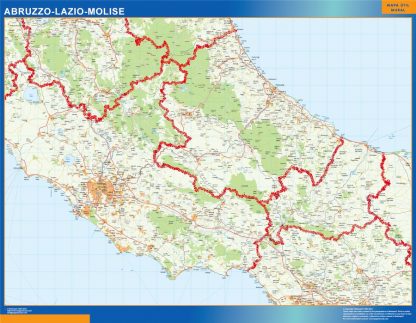 Mapa región Abruzzo