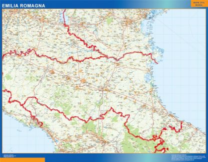 Mapa región Emilia Romagna