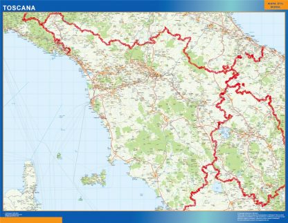 Mapa región Toscana